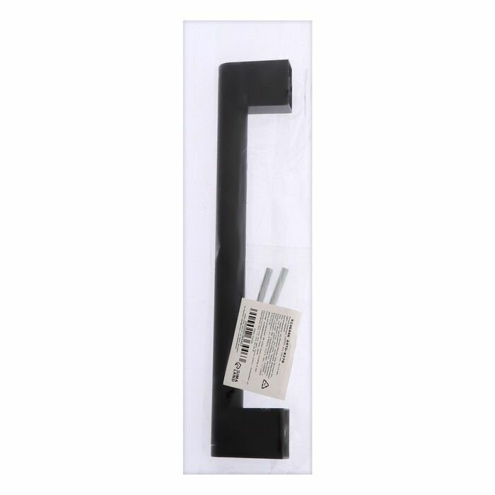 Ручка-скоба м/о 160 мм, d=14 мм, цвет черный - фотография № 9