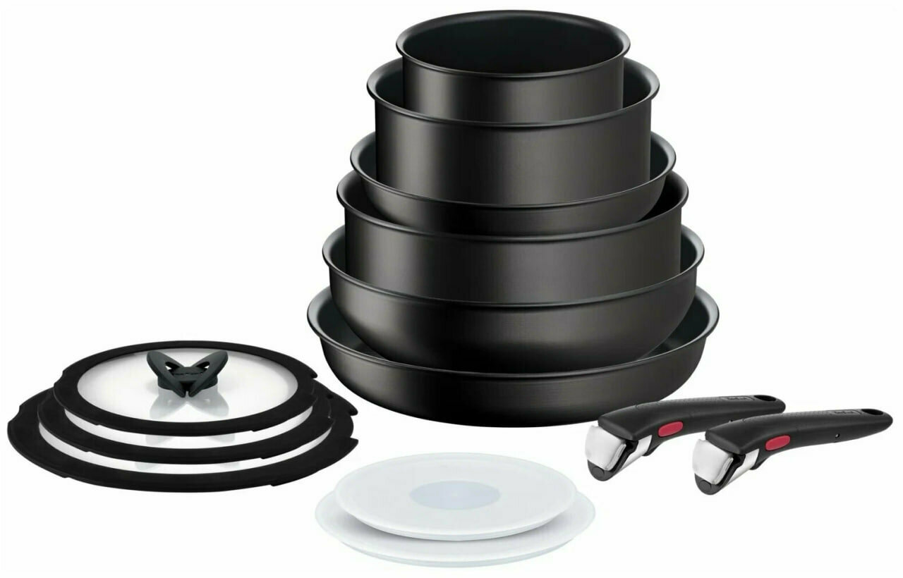 Набор посуды со съемной ручкой Tefal Ingenio Unlimited L7639002, 13 предметов, подходит для индукции