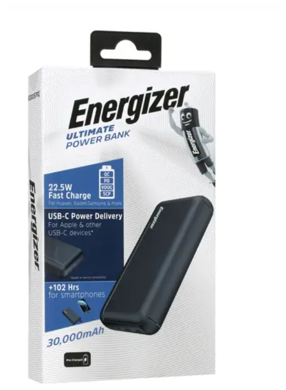 Портативный аккумулятор Energizer UE30057PQ черный