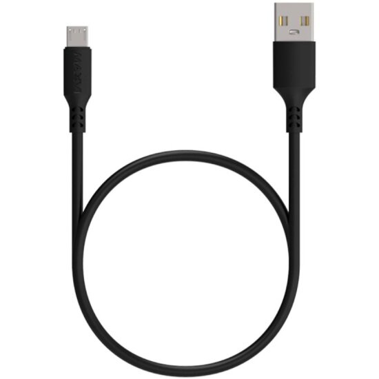 Кабель Maxvi MC-A01 USB-A - microUSB, 2 А, 1 м, черный