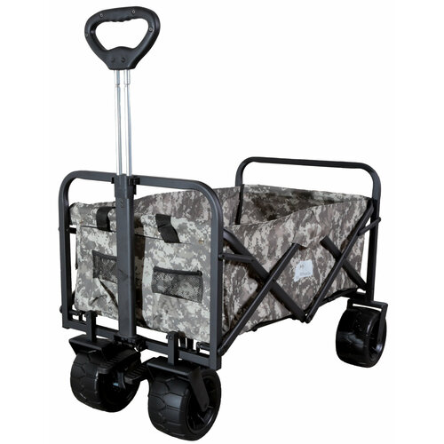 фото Тележка складная monkey wheels mw-90с хаки (четырёхколёсная, для кемпинга, отдыха на природе)