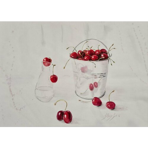 Картина Черешня в ведёрке