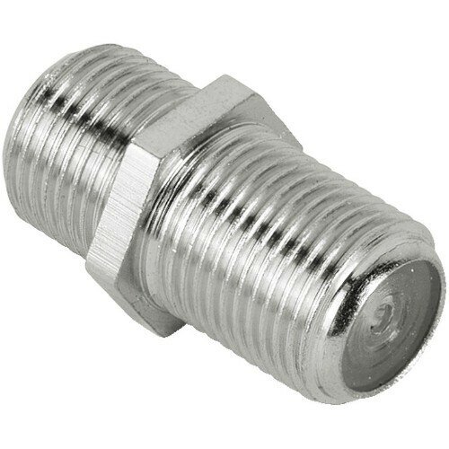 фото Соединитель телевизионного/антенного кабеля (переходник F-гнездо-F-гнездо, F-разъем RG6)