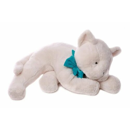 Кот белый/бирюзовый 60 см, Lapkin