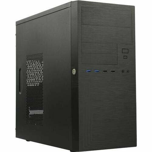 корпус powerman minitower es863 black pm 450atx u2 2 a hd usb 3 1 typec additional hdd cage p lock sgcc 0 5mm carton with logo microatx ES555BK PM-450ATX U3*2+TypeC*2+2*combo Audio; intrusion switch; power button lock; Extra 2xHDD cage; plastic screwless parts [6188250]