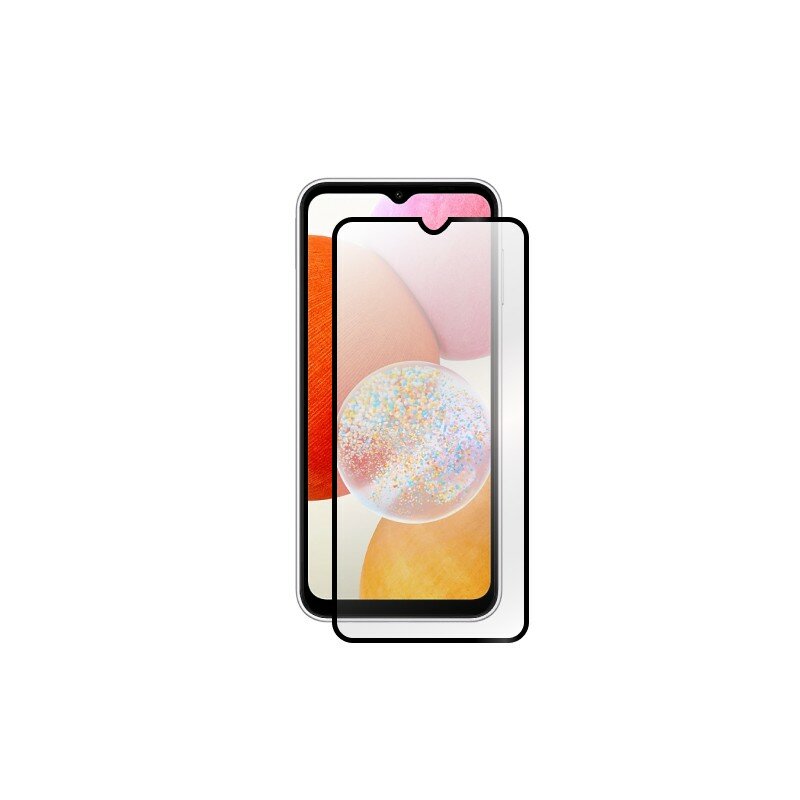 Стекло защитное Red Line Samsung Galaxy A14 Full screen tempered glass FULL GLUE черный - фото №4