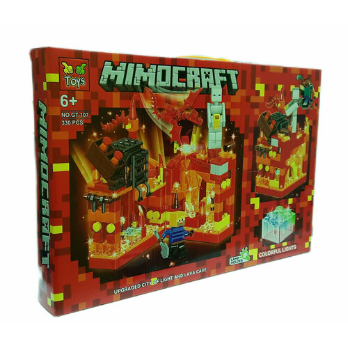 фото Конструктор minecraft огненная пещера toys
