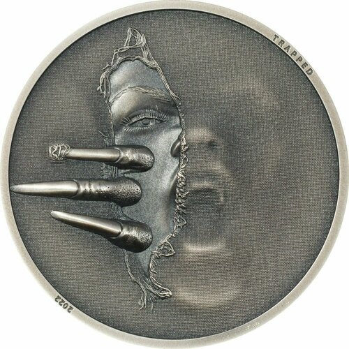 Монета серебряная Острова Кука 5 долларов 2022 Ночной Кошмар - В ловушке