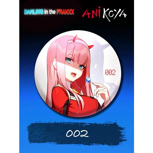 Значок AniKoya darling in the franxx anime tshirt zero two beautiful girl print pattern t shirts men women loose oversized casual t shirt tops