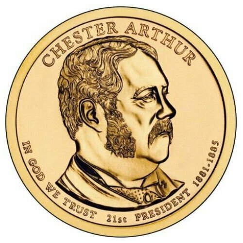 1 доллар 21-й президент США Честер Артур 2012 год