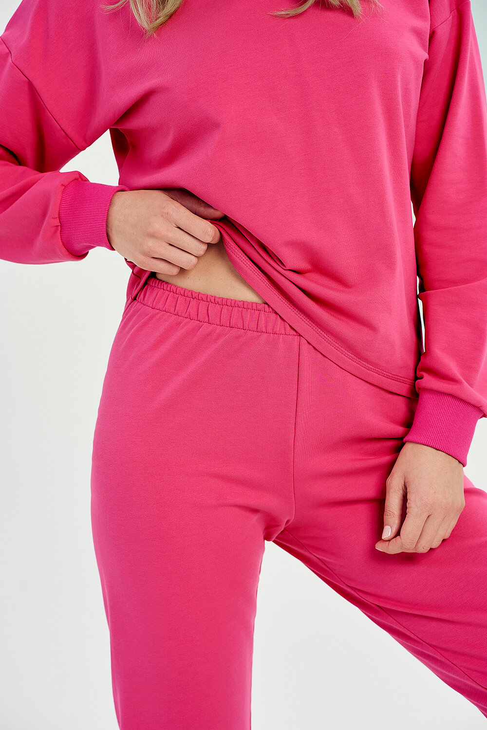 Пижама женская TARO Zoe 3052-01, кофта и брюки, розовый (Размер: M) - фотография № 4
