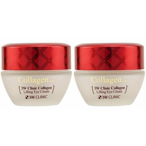 3W Clinic Крем-лифтинг для кожи вокруг глаз COLLAGEN LIFTING EYE CREAM, 35g, 2 штуки
