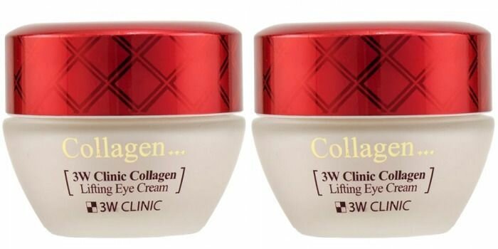 3W Clinic Крем-лифтинг для кожи вокруг глаз COLLAGEN LIFTING EYE CREAM, 35g, 2 штуки