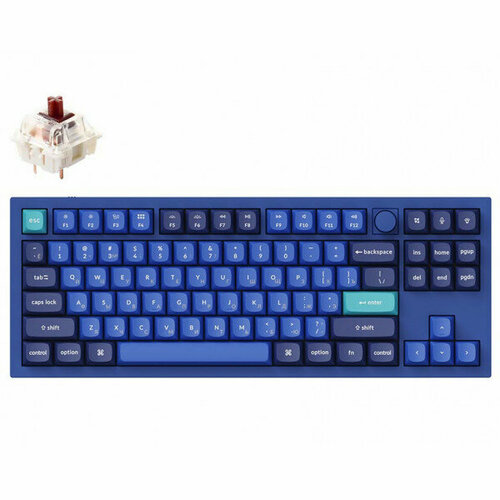 Клавиатура Keychron Q3 QMK Fully Assembled Knob Navy Blue-A Gateron G Pro Brown