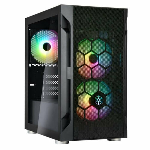 Корпус Silverstone SST-FAH1MB-PRO (812465) корпус microatx silverstone sst fah1mb pro без бп чёрный