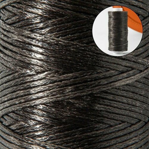 Нитки вощёные 150D16 08 мм 50 2 м цвет серо-зелёный 650₽