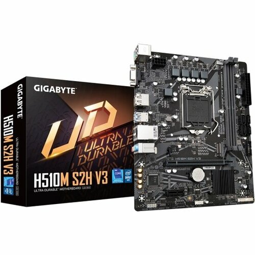 Материнская плата Gigabyte H510M S2H V3 (LGA1200, mATX) материнская плата afox ig41 ma7 v3 socket775 intel g41 matx