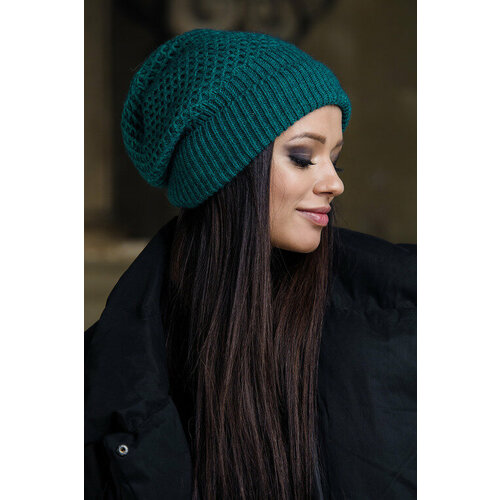 Шапка Gulyann, размер 54-58, зеленый
