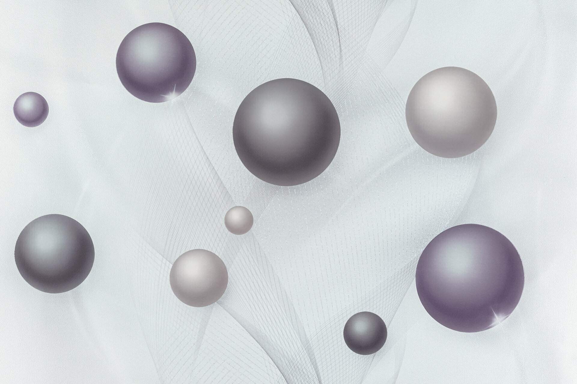 фото Обои виниловые на флизелине Freedom Уран декор сет 16 Уран (1,06х10) серые, 10497-03 (рулон)