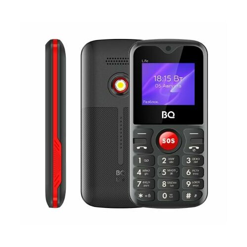 телефон bq 1853 life 2 sim красный BQ 1853 Life Black+Red