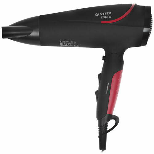 Фен Vitek VT-8226 черныйрозовый 273400₽