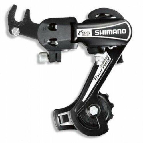 фото Переключатель задний shimano tourney, ty21-b, gs, 6ск, крепление на ось, черн, б/уп.
