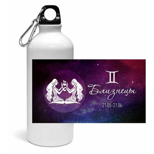 фото Спортивная бутылка со знаком зодиака близнецы №1 migom