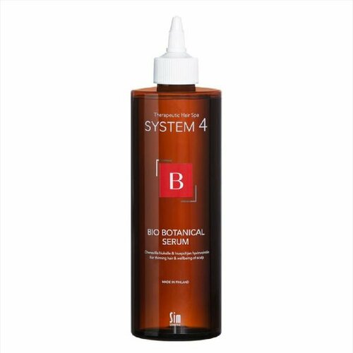 Система 4 Био Ботаническая сыворотка 500 мл, System 4 Bio Botanical Serum, против выпадения и для стимуляции роста волос