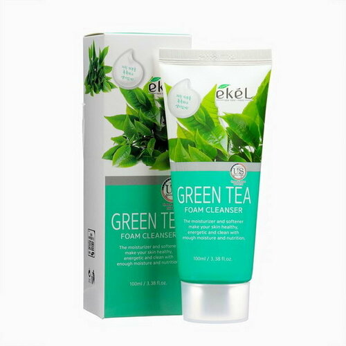 Пенка для умывания с зеленым чаем, 100 мл пенка для умывания с экстрактом зеленого чая ekel green tea foam cleanser 100 мл