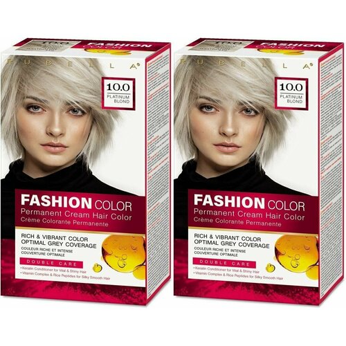 Rubella Стойкая крем-краска для волос Fashion Color 100 Платиновый блонд 50 мл 2 шт 1087₽