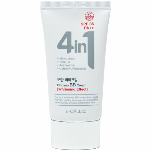 BB-крем для лица тройного действия Dr.Cellio 4 in 1 Bboyan BB Cream SPF36, PA++, 50 мл