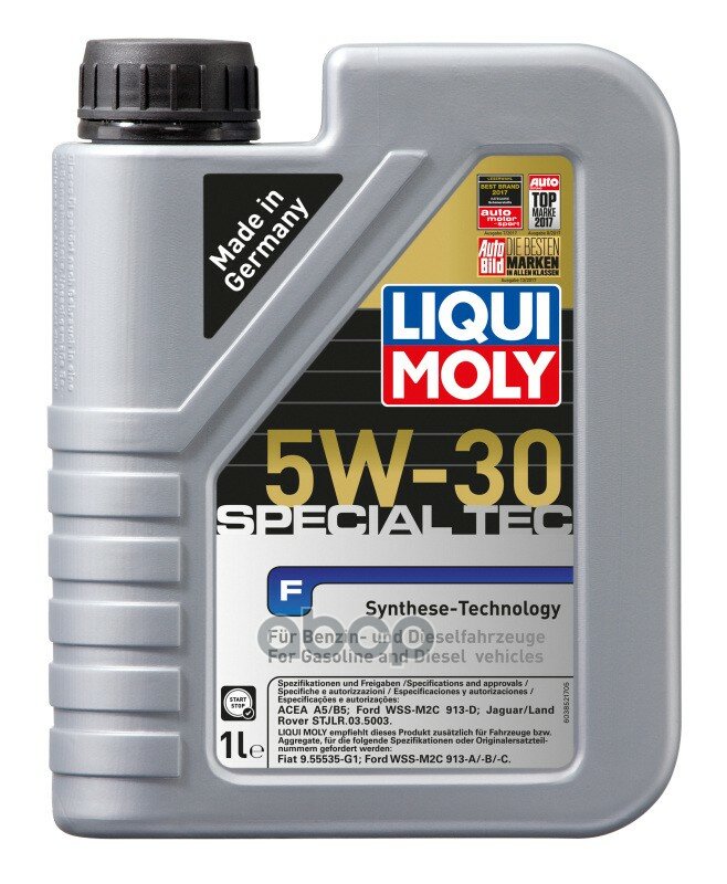 LIQUI MOLY Liquimoly Нс-Синт. Мот. масло Special Tec F 5W-30 A5/B5 (1Л)