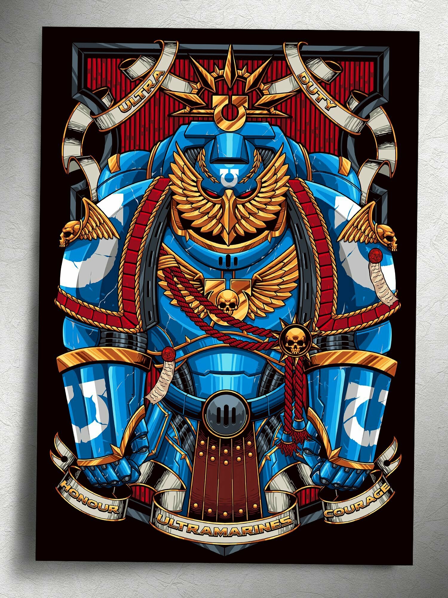 Постер: Орден Ультрамаринов (Вархаммер 40000, Warhammer), на А5