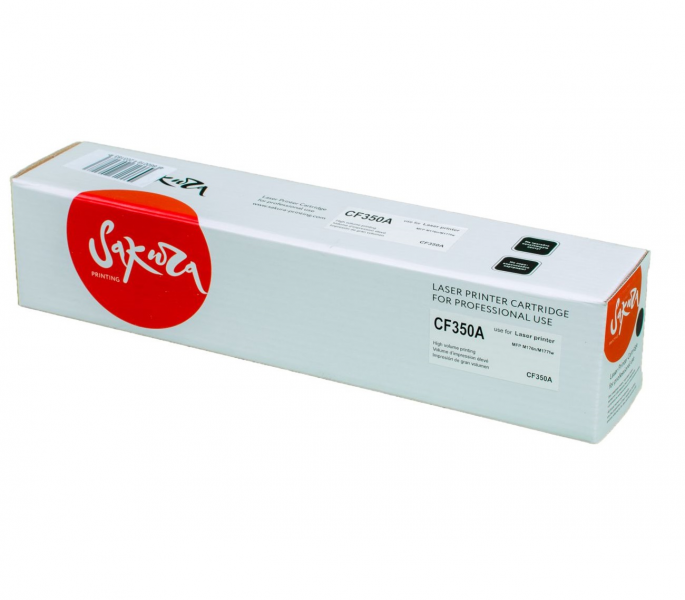 Картридж Sakura CF350A (130A) для HP MFP-M176/MFP-M177, черный, 1300 к.