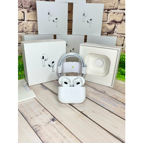 Наушники беспроводные Air 3 версия PODS 3 2024г с чехлом беспроводной зарядки MagSafe 315000₽