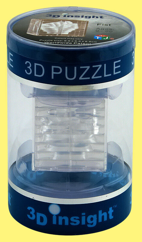 Головоломка-пазл 3D куб Кулак (прозрачная)