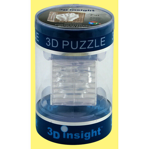Головоломка-пазл 3D куб Кулак (прозрачная) 3d головоломка куб
