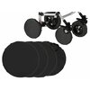 Фото #5 Чехлы на колёса для коляски с поворотными колёсами на резинке ROXY-KIDS, 4 шт. цвет черный