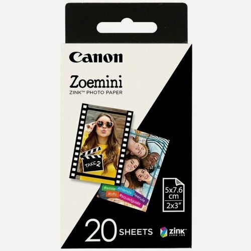 Изображение товара Фотобумага Canon Zink Paper ZP-2030 (20 листов, 50х76 мм, белая)