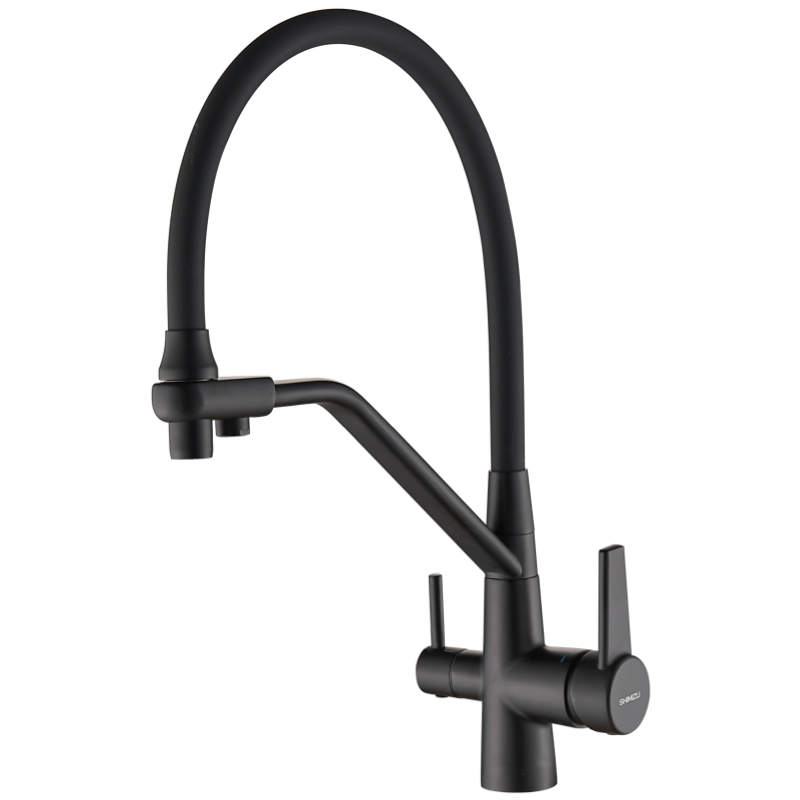фото Смеситель SHIMIZU Water Filter с подключением к фильтру и гибким изливом