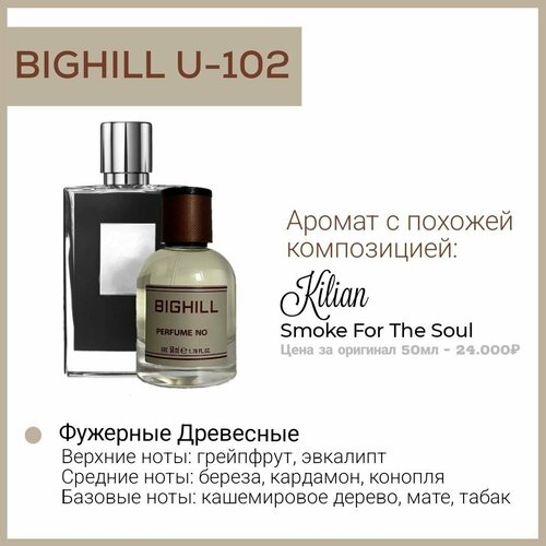 Премиальный селективный парфюм Bighill U-102 (Juliette Has A Gun White Spirit) премиальный селективный парфюм bighill m 1 50мл