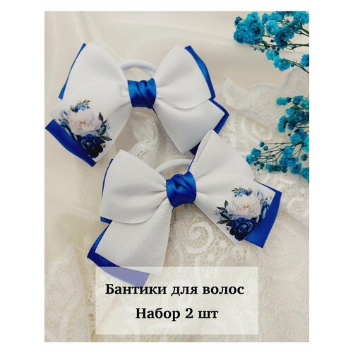 Резинки АртДизайн синий белый 505₽