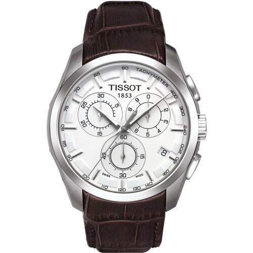фото Наручные часы tissot t-classic, коричневый, серебряный