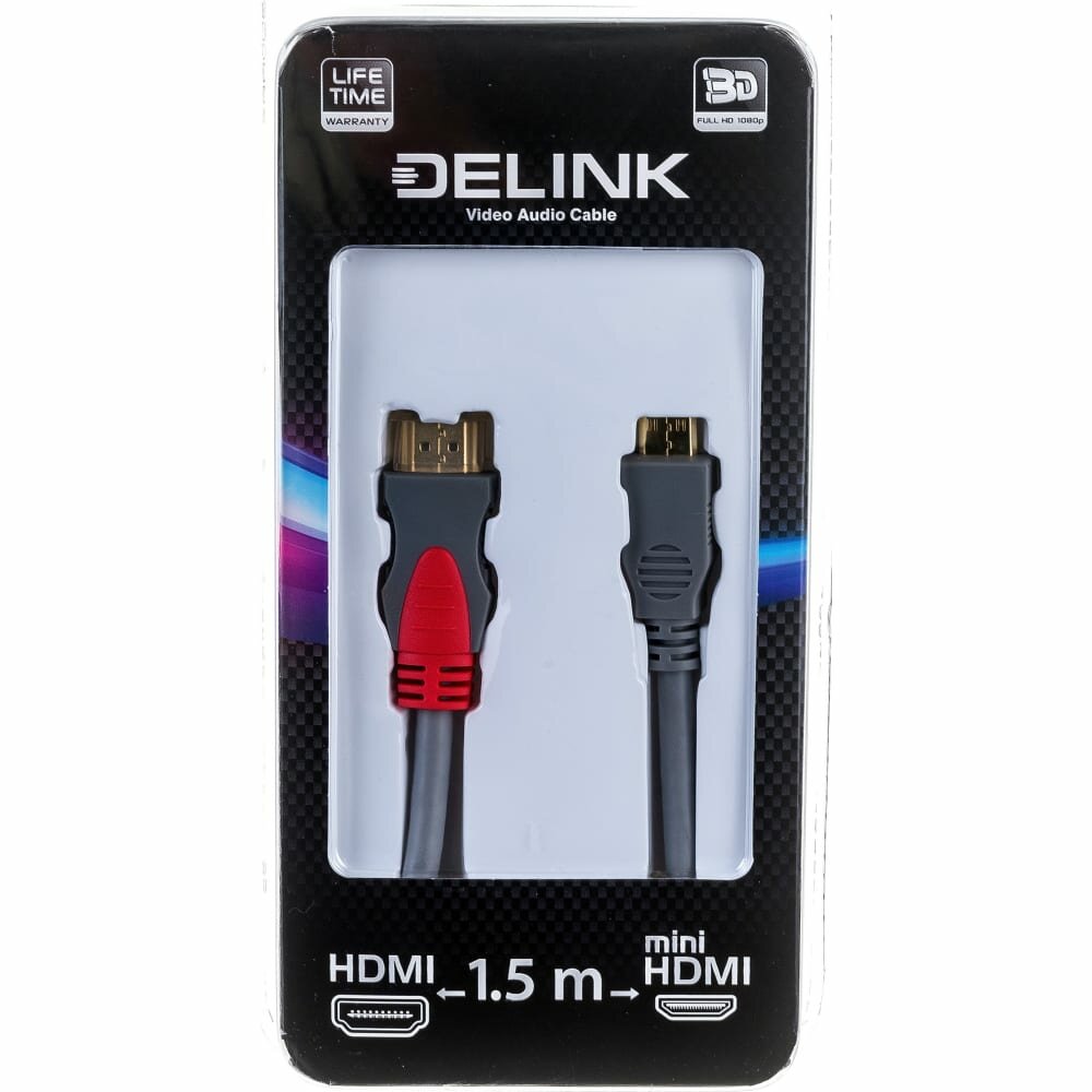 Delink Шнур HDMI-mini HDMI 1,5м 13051