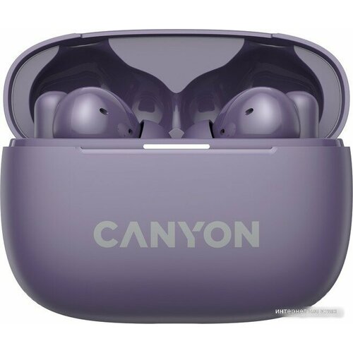 Наушники Canyon OnGo 10 ANC TWS-10 (фиолетовый) беспроводные bluetooth наушники hoco tws ew24 с микрофоном цвет белый 1 шт