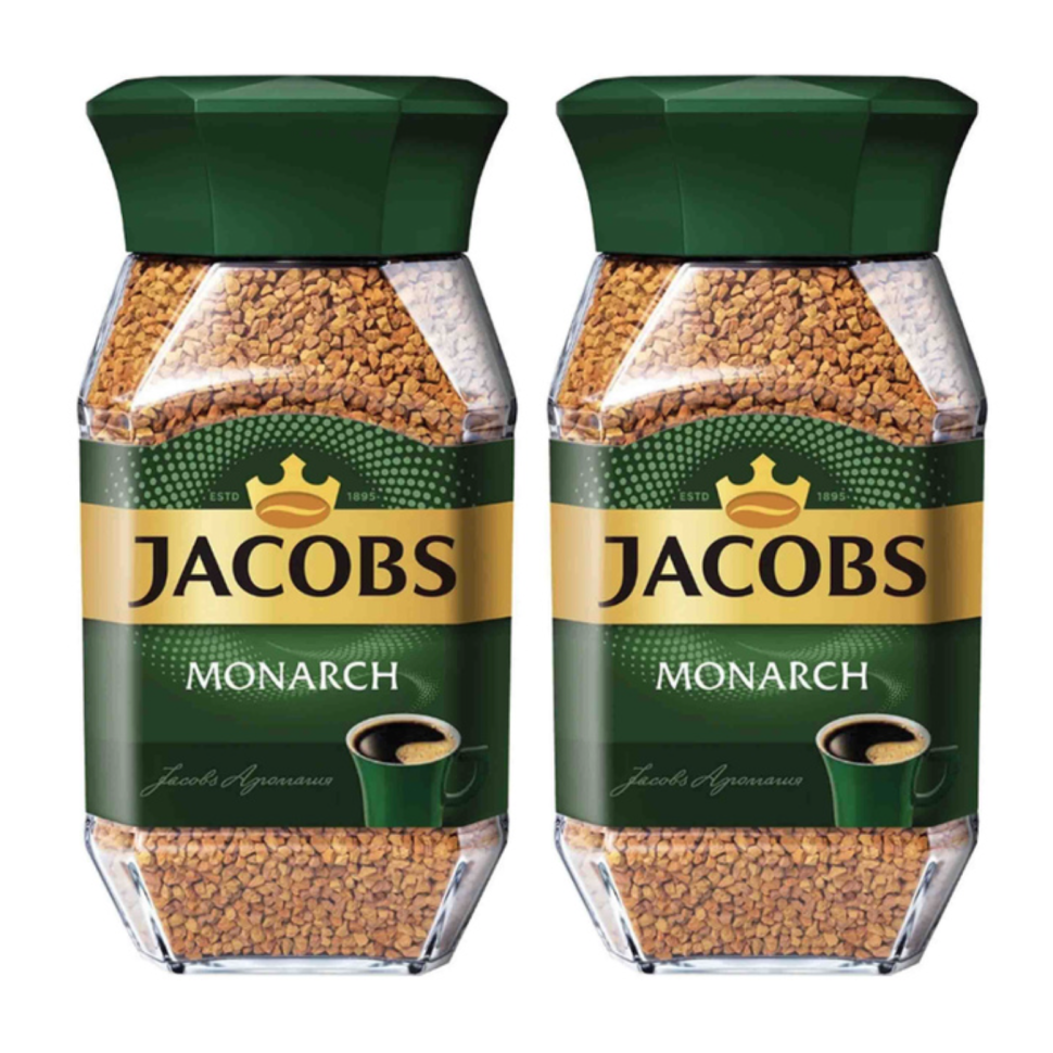 Кофе растворимый Jacobs Monarch, 270 г стеклянная банка (Якобс) х 2 шт