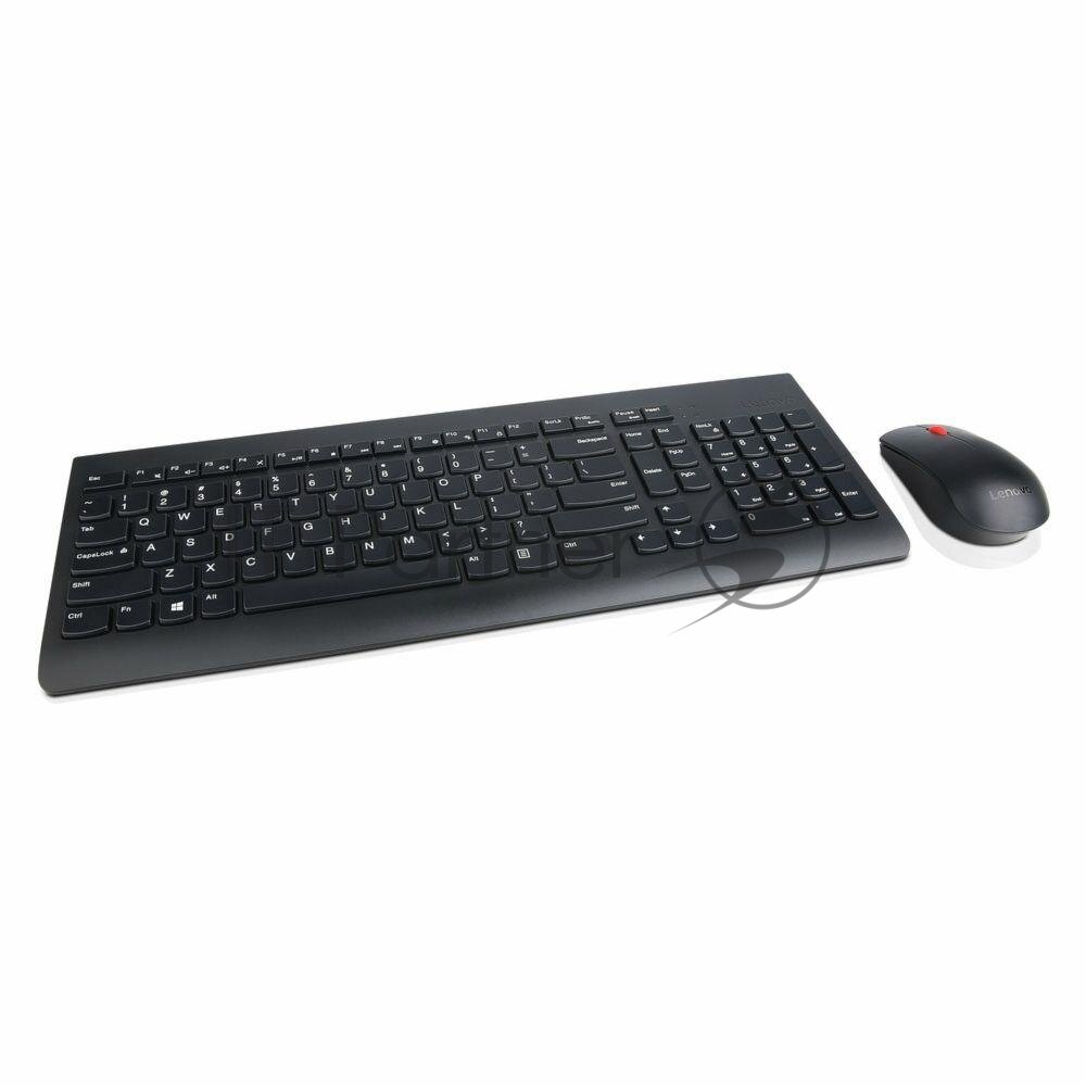 Комплект (клавиатура+мышь) LENOVO Essential, USB, беспроводной, черный [4x30m39487] - фото №6