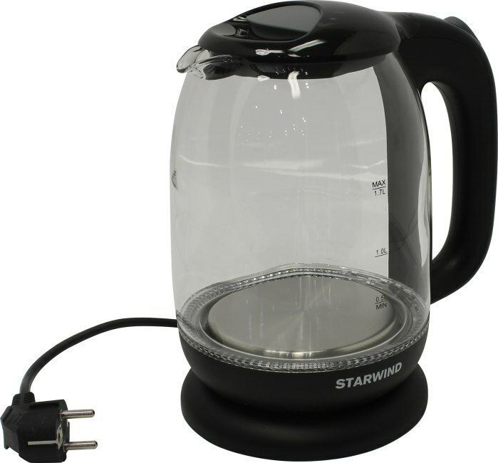 Чайник электрический STARWIND , 2200Вт, черный - фото №12