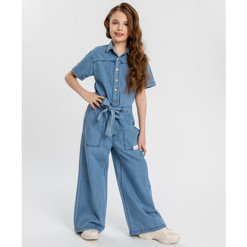 фото Комбинезон button blue размер 134, голубой