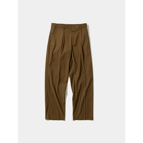 Брюки классические Uniform Bridge Wide Slacks, размер S, коричневый uniform bridge wide slacks